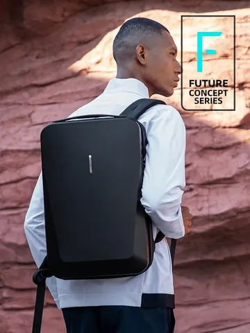 Mochila para Portátil de Carcasa Rígida para Hombre Impermeable Antirrobo Bolso de Viaje de Negocios Con Puerto USB y TSA