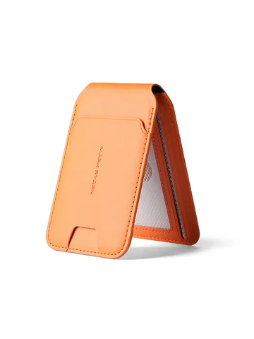 Portacarte Magnetico per Telefono Blocco RFID Compatibile con Magsafe Ultra Sottile in Pelle PU Portafoglio con Supporto Pieghevole per Smartphone