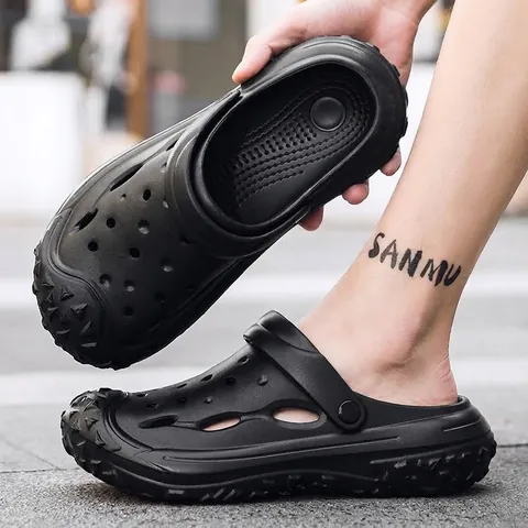Herren EVA Clogs Atmungsaktiv Rutschfest Mehrzweck Gartenschuhe Leichtgewicht Outdoor Strand Sandalen Dicke Sohle Slip-on Wasserschuhe