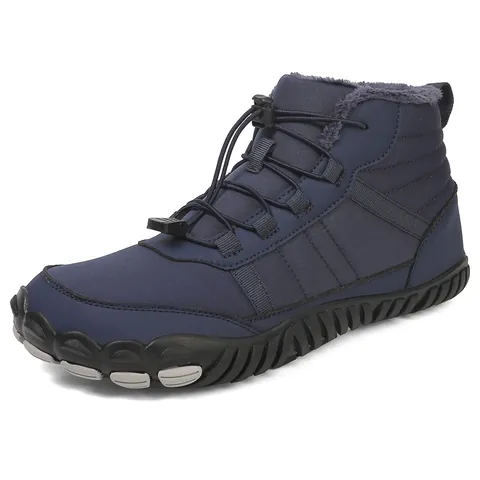 Waterproof Winter Snow Boots For Men Women Fur Lined Barefoot Shoes Outdoor Hiking Shoes Warm Anti-Slip Sport Boots 8820