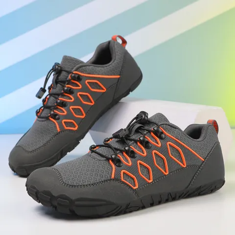 Chaussures d'Eau Extérieur pour Hommes Maille Respirante Chaussures de Randonnée Séchage Rapide Antidérapant Lacets Élastiques Sneakers Sportives