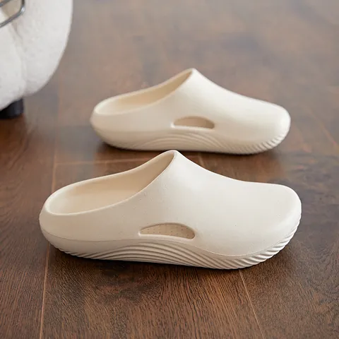 Men's Casual EVA One-Piece Molded Clogs Thick Sole Non-Slip Breathable Slippers Lightweight Beach Sandals Outdoor Garden Shoes