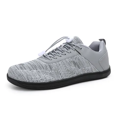 Atmungsaktive Flyknit Breite Zehenbox Barfußschuhe Zero Drop Minimalistische Walking-Sneaker Leichte Freizeit-Slipper Für Damen Herren