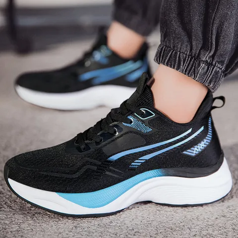 Heren Ademend Mesh Hardloopschoenen Schokabsorberend Lichtgewicht Sportieve Sneakers Mesh Bovenwerk Rubber EVA Zool Sportschoenen