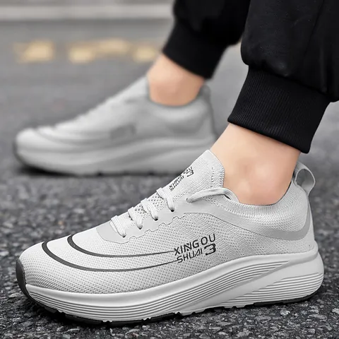 Running Shoes Men Women Wide Toe Box Breathable Mesh Lightweight Sports Sneakers Marathon Racing Casual Walking Footwear