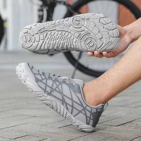 Summer Breathable Mesh Casual Shoes Men Women Fly-knit Sports Sneakers Wide Toe Box Outdoor Cycling Hiking Walking Shoes