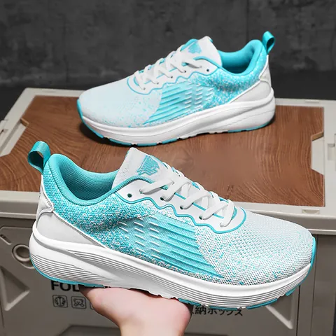 Unisex Ademende Mesh Hardloopschoenen Lichtgewicht Schokabsorberende Sneakers Brede Neus Casual Wandelschoenen Voor Dames En Heren