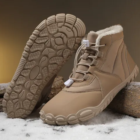 Botas de Nieve de Invierno para Exteriores Unisex High Top Cálidas con Forro de Pelusa Resistentes al Agua Antideslizantes Zapatos de Senderismo para Hombre Mujer