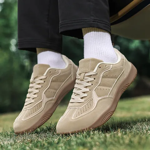 Retro Casual Sports Shoes Breathable Non-slip Wide Head Sneakers For Men Women Outdoor Daily Fashion PU Footwear