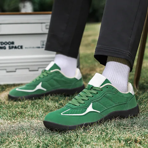 Retro Casual Sports Shoes Breathable Non-slip Wide Head Sneakers For Men Women Outdoor Daily Fashion PU Footwear