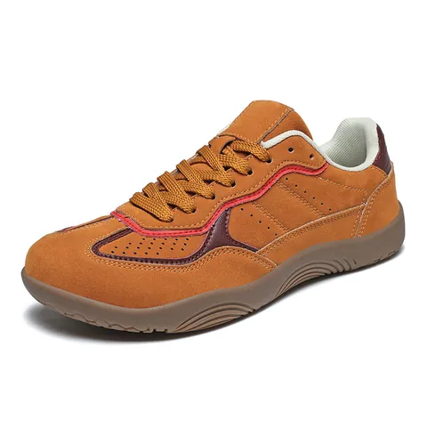 Vintage German Army Trainer Casual Sneakers Men Women Synthetic Leather Retro Skate Shoes Versatile Beige Green Yellow Red Black Fashion Footwear