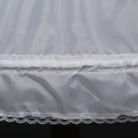 Girls Princess Hoop Petticoat Kids Dress Crinoline Underskirt With Adjustable Waist Lace Trim For Flower Girl Wedding Gown