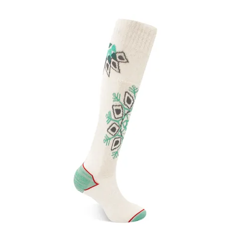 Women Men Kids Ski Socks Wool Blend Thickened Warm Outdoor Sports Long Tube Snowflake Pattern Jacquard Snow Socks