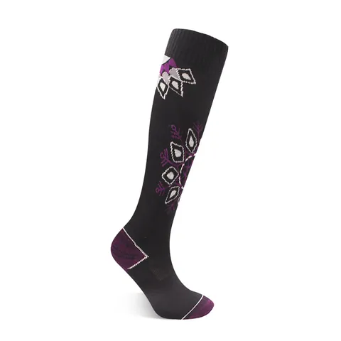 Women Men Kids Ski Socks Wool Blend Thickened Warm Outdoor Sports Long Tube Snowflake Pattern Jacquard Snow Socks