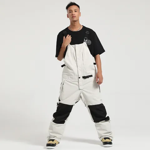 Professional Polyester Waterproof Ski Bibs Windproof Warm Snowboard Overalls For Men Women Outdoor Winter Sports Skiing Pants