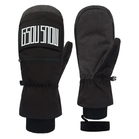 Professional Waterproof Ski Mittens For Men Women Abrasion Resistant Reinforced Thermal Winter Snowboard Cycling Gloves With Snow Card Pocket