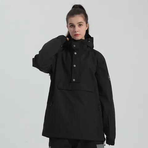 Professional Waterproof Snowboard Jacket Men Women Windproof Warm Ski Suit Hooded Anorak Color Block Outdoor Winter Sport Coats