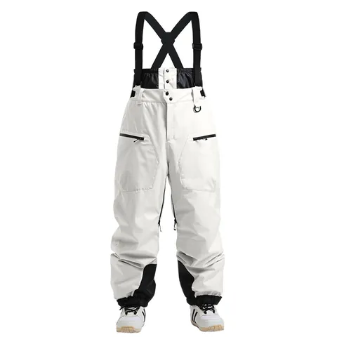 Professional Waterproof Insulated Ski Bib Pants For Men Women Winter Windproof Thermal Snowboard Pants With Adjustable Straps