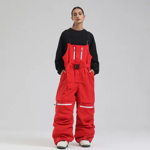 Waterproof Windproof Ski Bib Pants For Men Women Professional Warm Snowboard Overalls Winter Outdoor Sports Salopettes