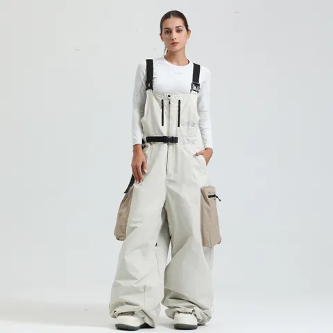 Gsou Snow Salopette da Sci Professionale Impermeabile Antivento Traspirante Tuta per Uomo Donna Inverno Outdoor Snowboard Pantaloni