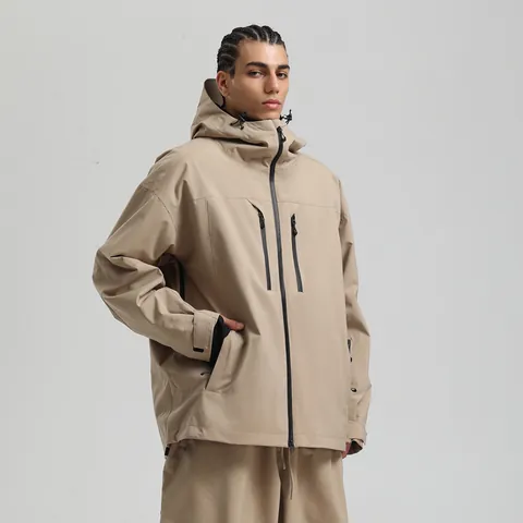 Professional Unisex Ski Jacket Waterproof Windproof Breathable Loose Skiing Coat For Men Women Winter Outdoor Sports Snow Jacket