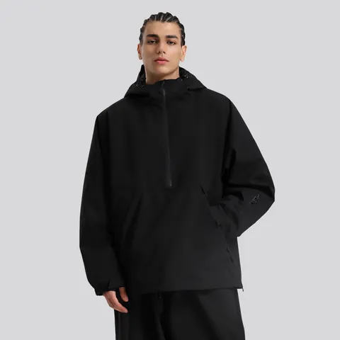 Waterproof Windproof Ski Jacket For Men Women Hooded Anorak Pullover Snowboard Outerwear Winter Outdoor Warm Sport Coat