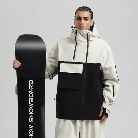 Professional Ski Suit For Men Women Waterproof Windproof Breathable Color Block Hooded Jacket And Pants Snowboard Wear