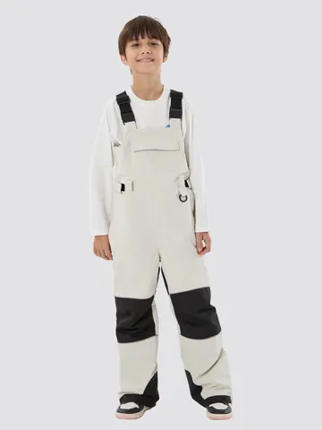 Kids Waterproof Ski Bib Pants Winter Outdoor Sport Windproof Warm Insulated Salopettes For Boys Girls Wear-Resistant Snow Trousers