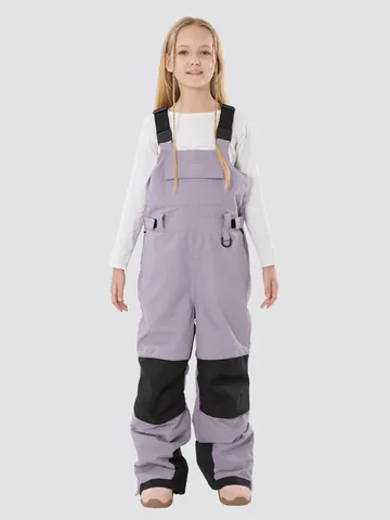 Kids Waterproof Ski Bib Pants Winter Outdoor Sport Windproof Warm Insulated Salopettes For Boys Girls Wear-Resistant Snow Trousers