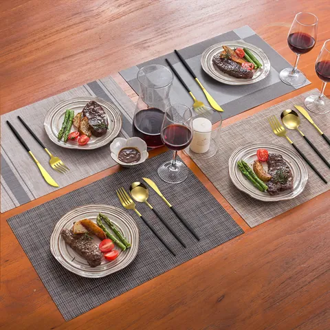 Stainless Steel Western Cutlery Set With Knives Forks And Spoons For Home Wedding Banquet Dining Modern Polished Tableware Gift