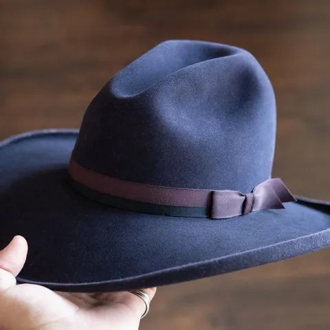 Sombrero Fedora de Fieltro de Lana Vintage para Mujer Ala Ancha Lazo de Cinta Decorativo Formal Iglesia Vestido Sombrero