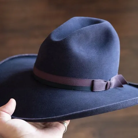 Sombrero Fedora de Fieltro de Lana Vintage para Mujer Ala Ancha Lazo de Cinta Decorativo Formal Iglesia Vestido Sombrero