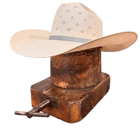 Cappello da Cowboy in Paglia di Carta Western Con Design Vuoto Traspirante Nastro di Raso Grigio Protezione Solare Spiaggia