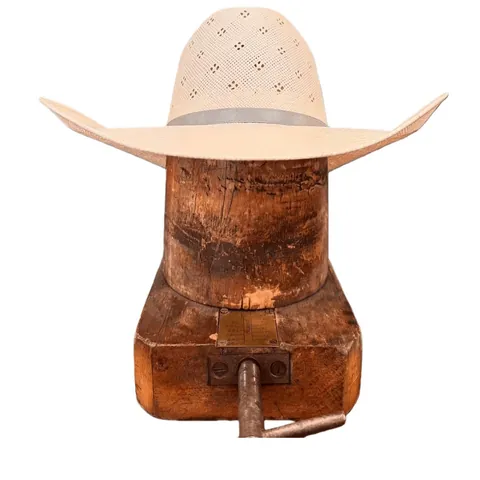 Cappello da Cowboy in Paglia di Carta Western Con Design Vuoto Traspirante Nastro di Raso Grigio Protezione Solare Spiaggia