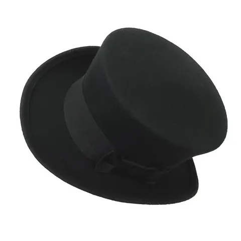Vintage Australische Wolle Zylinder Für Herren Damen Klassisch Viktorianisch Filzhut Mit Schleife Formell Party Accessoire
