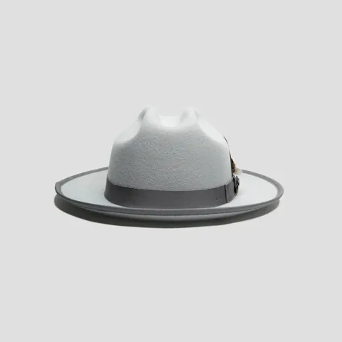Vintage British Style 100% Wool Fedora Hat For Women Men Fashion Wide Brim Felt Hat With Feather Ribbon Decoration Solid Color