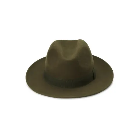 Vintage Wool Fedora Hat With Ribbon Band Solid Color Short Brim Outdoor Felt Hat For Men Women Stylish Jazz Cap