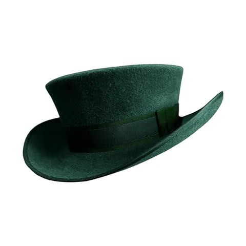 Vintage Puur Wollen Hoge Hoed Platte Bovenkant Gentleman Hoed Met Lint Strik Decoratie Formeel Kostuum Accessoire Voor Mannen Vrouwen Feest Bruiloft
