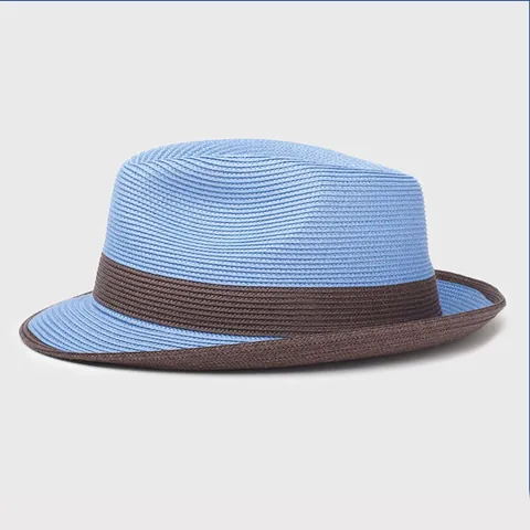 Sommer Strohhut Sonnenschutz Fedora Hut Damen Herren Britischer Jazz Stil Papiergewebter Strandhut Band Dekor Mode Outdoor Sonnenhut