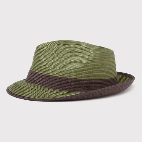 Sommer Strohhut Sonnenschutz Fedora Hut Damen Herren Britischer Jazz Stil Papiergewebter Strandhut Band Dekor Mode Outdoor Sonnenhut