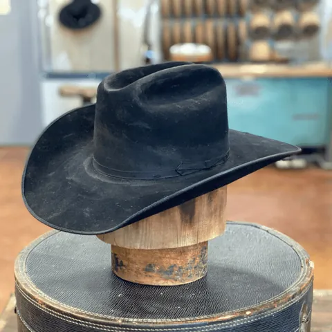 Western Wool Cowboy Hat For Men Women Distressed Vintage Wide Brim Fedora Sun Protection Outdoor Travel Fashion Woolen Hat
