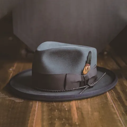 Vintage 100% Wool Fedora Hat For Women Wide Brim Felt Hat With Feather Ribbon Bow Decoration Elegant Fall Winter Formal Party Hat