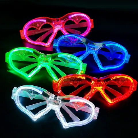 Occhiali In Plastica Lampeggianti A LED Per Il Capodanno 2026 Stile Shutter Shades Accessori Per Feste