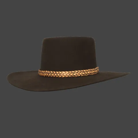 Dames Heren Platte Bovenkant Wollen Fedora Hoed Brede Rand Western Cowboy Vilt Hoed Met Gevlochten Band Herfst Winter Mode Pet