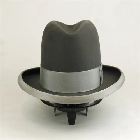Vintage 100% Wool Fedora Hat For Men Women Wide Brim Solid Color Felt Jazz Cap With Grosgrain Ribbon Decor Autumn Winter Elegant Hat