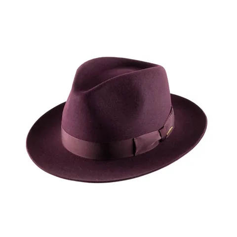 Dames Vintage Wollen Vilt Fedora Hoed Met Strikje Lint Brede Rand Elegant Woon-werkverkeer Winter Herfst Mode Jurk Hoed