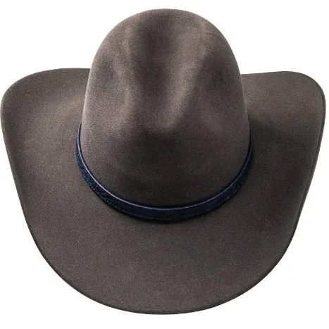 Classic Western Wool Felt Cowboy Hat For Women Vintage Wide Brim Fedora With Ribbon Decoration Autumn Winter Warm Hat