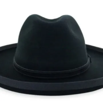 Classic Wool Felt Fedora Hat With Ribbon Decoration Wide Brim Solid Color Vintage Style Sunshade Outdoor Hat For Adults