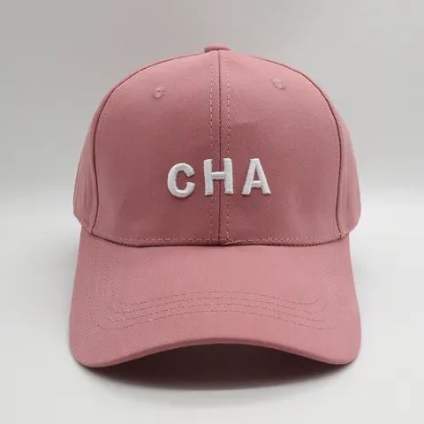 Gorra de Béisbol Ajustable de Algodón Unisex Con Bordado de Letras CHA Sombrero para el Sol Casual para Hombres Mujeres Viajes al Aire Libre