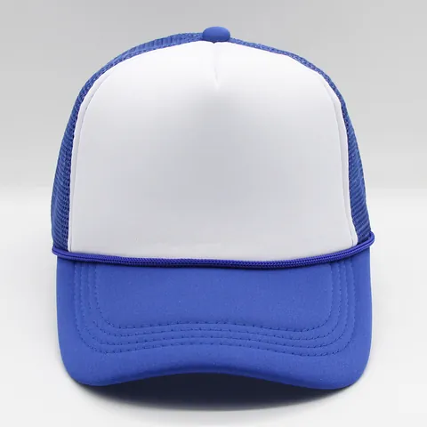Blank Mesh Trucker Hat Adjustable Foam Baseball Cap Breathable Sunshade Outdoor Sport Casual Plain Unisex Cap